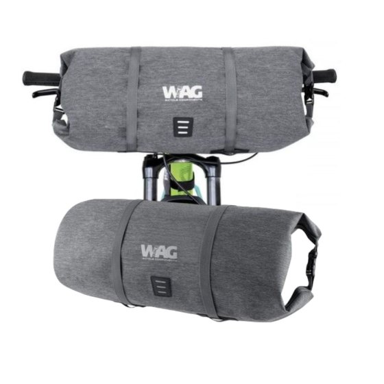 WAG Borsa Anteriore Manubrio Bikepacking Impermiabile 9 Litri Grigio